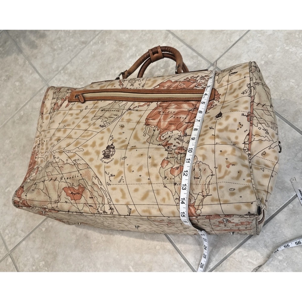 FRED'S‎ INT'L Set of 2 Wanderlust Map Travel Bag Carry-on Duffle Bag Weekenders - Picture 5 of 14